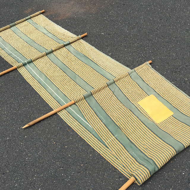 WINDBREAK, Green & Yellow Stripe